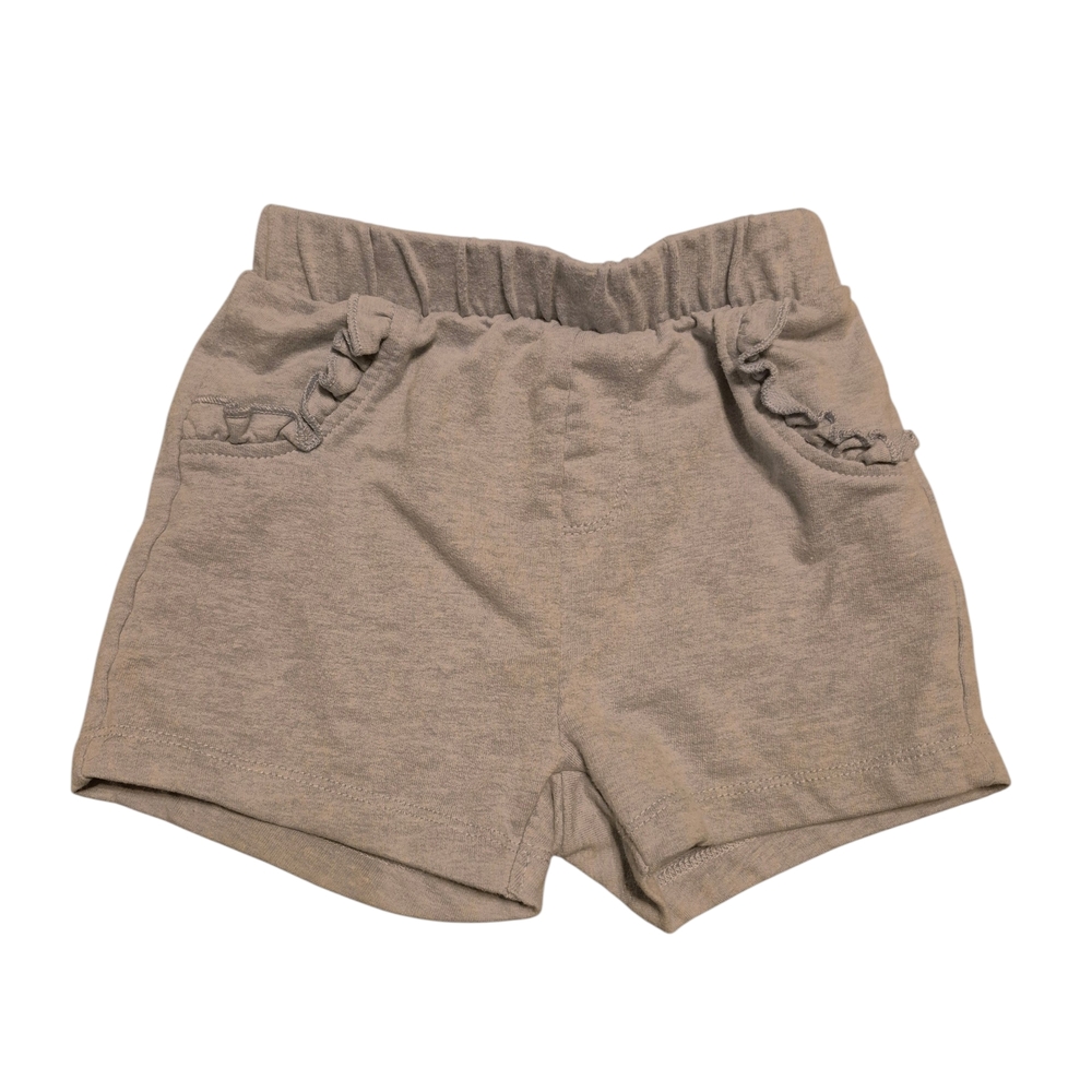 ⭐️⭐️5/$15 Girls' Neutral Gray/Blue Knit Shorts with Ruffle Pockets